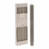 Dinerkaars Rib Grijs 25cm 3st - thumbnail