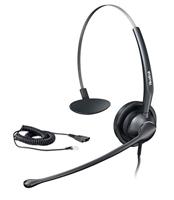 Yealink Headset YHS34 Mono - Eén oor hoofdtelefoon - met RJ-aansluitkabel - thumbnail