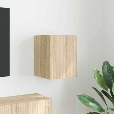 TV Wandkast Wandgemonteerd Sonoma 30 x 31 x 40 cm Bewerkt hout TV Wandkast Wandgemonteerd Sonoma 30 x 31 x 40 cm Bewerkt hout