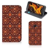 Samsung Galaxy Xcover 4s | Hoesje met Magneet | Batik Brown - thumbnail