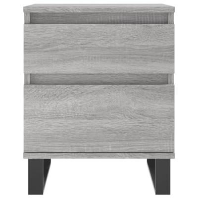 Nachtkastjes 2 st 40x35x50 cm bewerkt hout grijs sonoma eiken Nachtkastjes 2 st 40x35x50 cm bewerkt hout grijs sonoma eiken