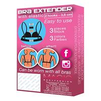 Magic 3 stuks bh Verlengstuk / tussenstuk 2 Haaks 3CM Breed - Bh verlenger - thumbnail