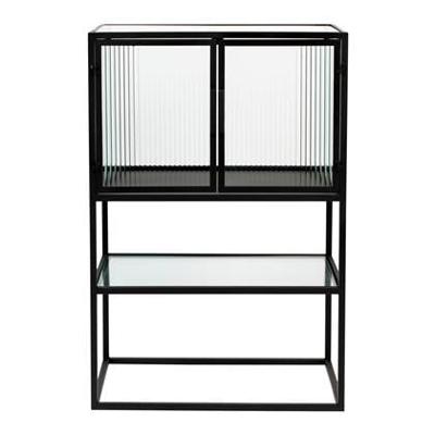 Dutchbone Opbergkast 'Boli' Glas en metaal, 90 x 60cm Dutchbone Opbergkast 'Boli' Glas en metaal, 90 x 60cm