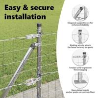 VidaXL Hek met paal zilver 0,4 x 25 m staal - thumbnail