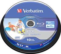 Verbatim BD-R SL Datalife, Blu-Ray-disk 25 GB - 6-voudige brandsnelheid - krasbescherming - 10 stuks spindel - thumbnail