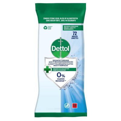 Reinigingsdoekjes dettol antibacterieël cleans 72