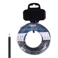 Single-line elektrische kabel EDM 28583 Zwart 20 m h07z1-k - thumbnail
