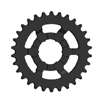 Porteur Tandwiel 30t doorgezet 3/32 2mm