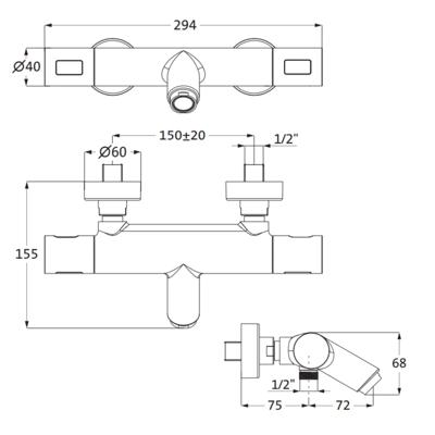 Opbouw Bad Douchekraan Aquasplash Living Thermostaat Met Omstel Rond Chroom Aquasplash Opbouw Bad Douchekraan Aquasplash Living Thermostaat Met Omstel Rond Chroom Aquasplash