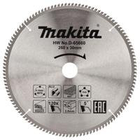 Makita Afkortzaagblad voor Multimaterial | Standaard | Ø 260mm Asgat 30mm 120T - D-65660 - thumbnail