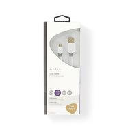 Nedis USB-Kabel | USB-A Male naar USB Micro-B Male | 480 Mbps | 1 m | 1 stuks - CCBW60500WT10 CCBW60500WT10 - thumbnail