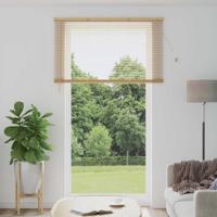 VidaXL Venetiaanse blind lichtbruin met patroon 213 x 150 cm pvc - thumbnail