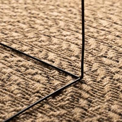 Vloerkleed 90 cm voor binnen en buiten jute look - thumbnail