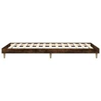 Bedframe zonder matras hout gerookt eikenkleurig 90x190 cm - thumbnail