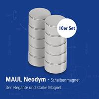 Magneet maul neodymium rond 10x5mm 2.6kg - thumbnail