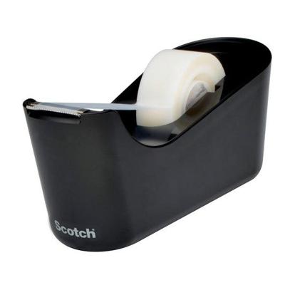 Scotch verzwaarde plakbandafroller inclusief 1 rol Scotch Magic Tape, zwart