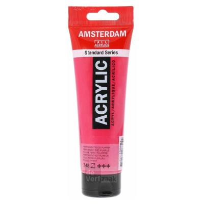 Royal Talens Amsterdam Acrylverf 120 ml - Permanentrood Purper 348