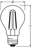 OSRAM HOMELIGHTING 4058075436541 LED-lamp Energielabel F (A - G) E27 Peer 2.5 W = 25 W Warmwit (Ø x l) 45 mm x 77 mm 1 stuk(s) - thumbnail