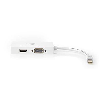 Nedis DisplayPort-Adapter | Mini-DisplayPort Male | Schakelbaar | 0.2 m | Wit | 1 stuks - CCGB37466WT02 CCGB37466WT02 Nedis DisplayPort-Adapter | Mini-DisplayPort Male | Schakelbaar | 0.2 m | Wit | 1 stuks - CCGB37466WT02 CCGB37466WT02