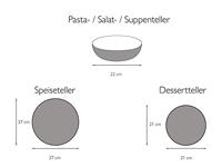 Creatable Serviesset Leisteen Black (12-delige bordenset) - thumbnail