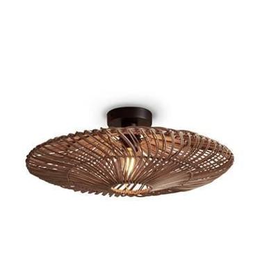 GOOD&MOJO Plafondlamp 'Zanzibar' Rotan, 55cm, kleur Naturel
