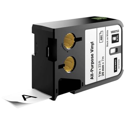 Labeltape (universeel - vinyl) DYMO 1868753 XTL Tapekleur: Wit Tekstkleur:Zwart 24 mm 7 m