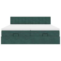 Ottoman bed met matrassen en LED's 180x200cm fluweel - thumbnail