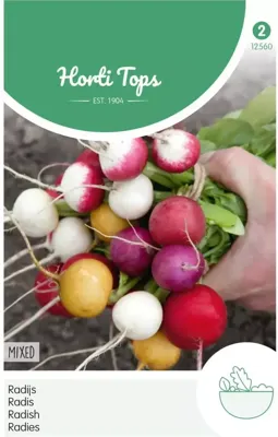 Zaden Radijs Ronde Gemengd Hortitops - Hortitops