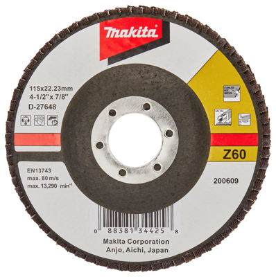 Makita Accessoires Lamellenschuurschijf 115mm Z40 - D-27648 D-27648