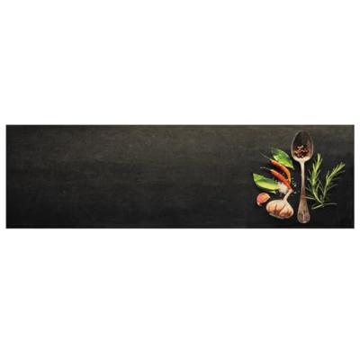 VidaXL Keukenmat wasbaar kruidenprint 45x150 cm fluweel VidaXL Keukenmat wasbaar kruidenprint 45x150 cm fluweel