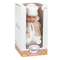 Toi-Toys Lovely baby babypop winterkleren en flesje - thumbnail