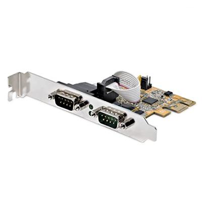 StarTech.com 2-Port PCI Express 2 poorten Seriële interfacekaart RS232 PCIe x1