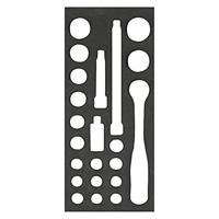 Bahco Foaminlay Fit&Go 1/3 met doppen en toebehoren 1/2" - 22-delig - FF1E2203 - thumbnail