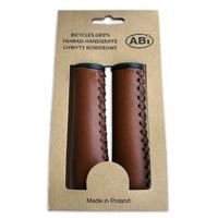 ABI kunstleer hangkaart handvatten 120mm bruin - thumbnail