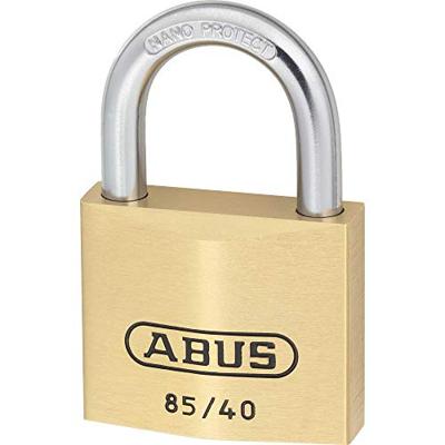 ABUS Cilinderhangslot | breedte slotlichaam 40 mm | messing gelijksluitend 0709 | 1 stuk - 2456 2456