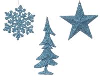 Hanger plc l0.8b10.5h10.5 cm sblw kerst Decoris - Decoris - thumbnail