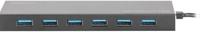 Digitus DA-70241-1 USB 3.2 Gen 1-hub 7 poorten Met aluminium behuizing Zwart - thumbnail