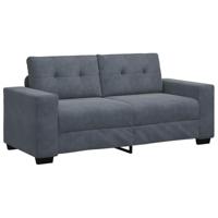Loveseat bank 140 cm fluweel donkergrijs - thumbnail