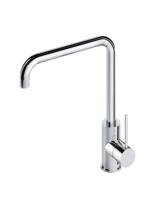Keukenmengkraan Hotbath Cobber 1-hendel 31.5 cm Draaibare Uitloop Geborsteld Messing PVD - thumbnail