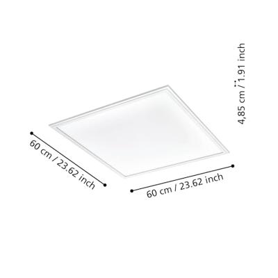 Eglo Plafonnière Zigbee Salobrena-Z 59,5x59,5cm wit 900046
