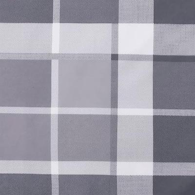 Palletkussens 5 st stof ruitpatroon grijs