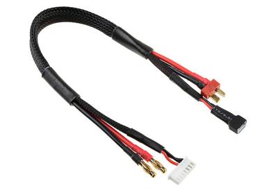 Laad/balanceer T-Plug 2S - Charger 6S XH Connector - 2S XH Connector - 14 AWG ULTRA V+ Silicon Wire Laad/balanceer T-Plug 2S - Charger 6S XH Connector - 2S XH Connector - 14 AWG ULTRA V+ Silicon Wire