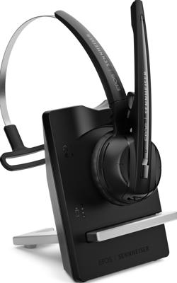 EPOS Headset On Ear headset DECT Mono Zwart Noise Cancelling Microfoon uitschakelbaar (mute) Telefoon