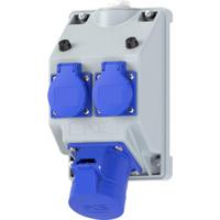 PC Electric 16082352 Stopcontactsplitter Grijs, Blauw - thumbnail