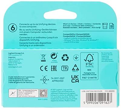 Logitech Unifying RF Draadloos