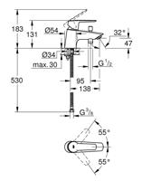 Mengkraan Grohe 23229002 Keramisch - thumbnail