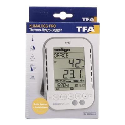 TFA Dostmann KlimaLogg Pro Luchtvochtigheidsmeter (hygrometer) 1 % Hrel 99 % Hrel Datalogger en radio-USB-interface, Dauwpunt/schimmel waarschuwingsweergave