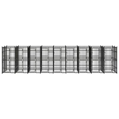 Hondenkennel 16,59 m² staal