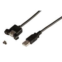 EFB Elektronik k5291sw.1,8 V2 6ft USB A USB A zwarte USB-kabel – USB-kabels (6ft, USB A, USB A, mannelijk/mannelijk, zwart, recht) - thumbnail