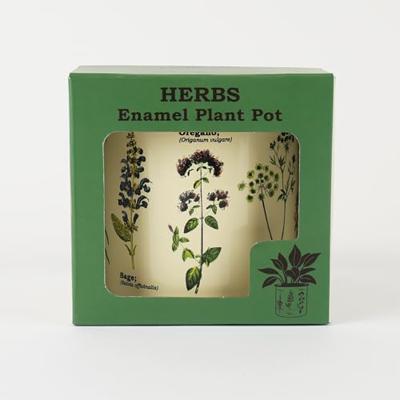 Gift Republic Kruiden - Emaille Bloempot - thumbnail
